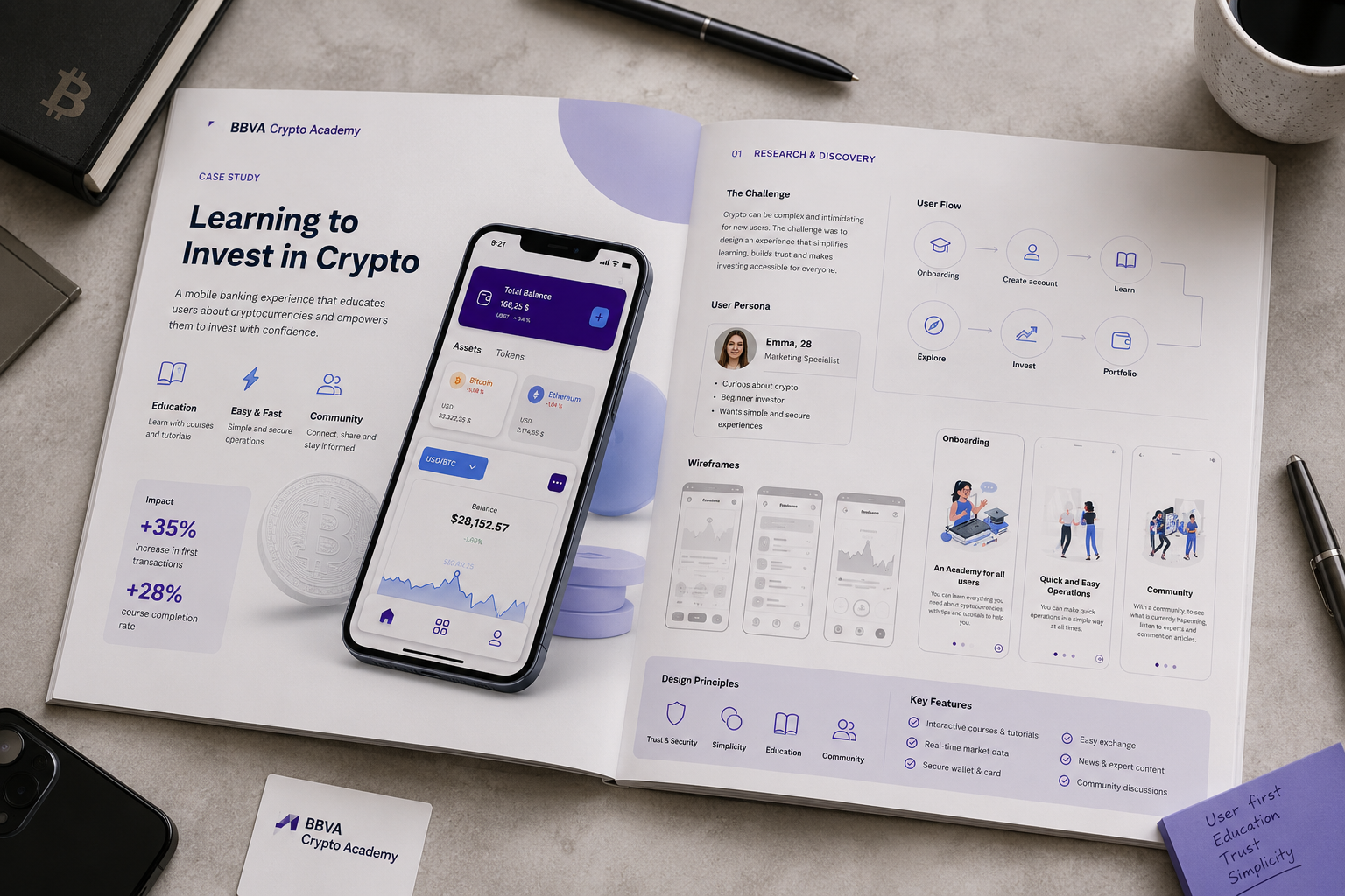 Cripto App — Dashboard principal