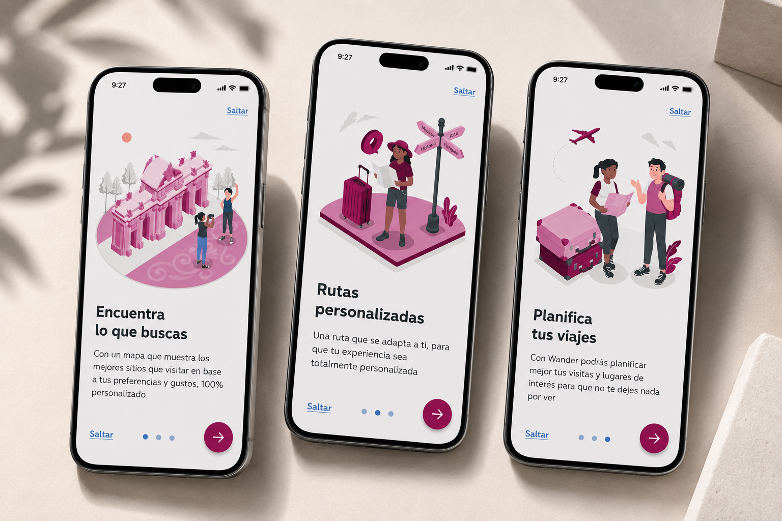 Wander — Onboarding de la app