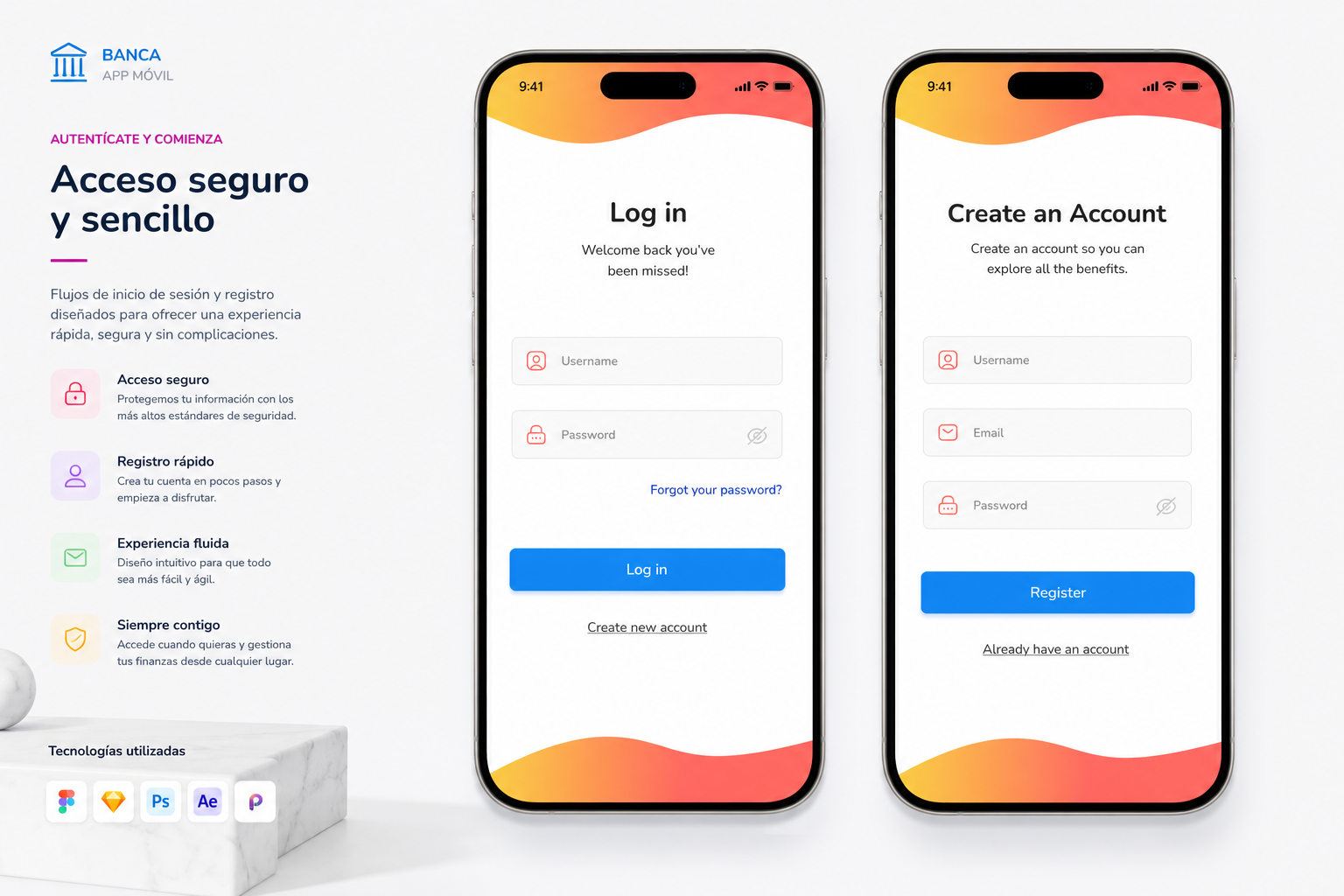 Banco Digital — Acceso seguro: login y registro